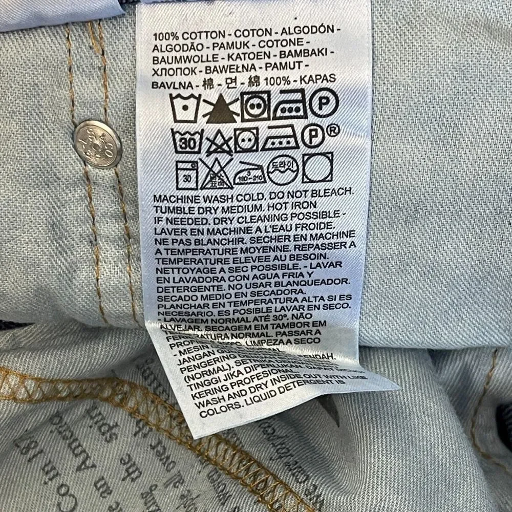 NEW‎ Levi's 550 46x32 Big &Tall Relaxed Fit Tapered Leg Denim Blue Jeans Zip